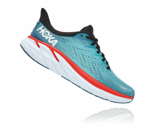 Men Road Running | HOKA ONE ONE Clifton 8 Real Teal / Aquarelle