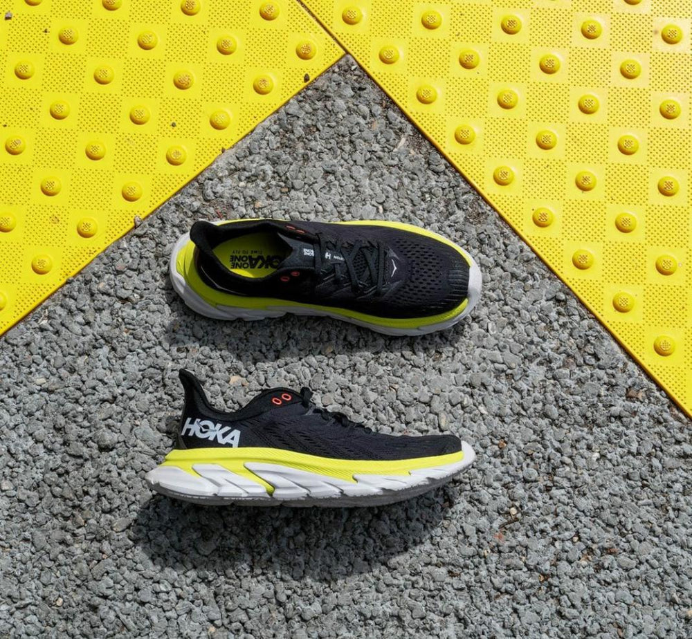 Men Road Running | HOKA ONE ONE Clifton Edge Anthracite / Evening Primrose