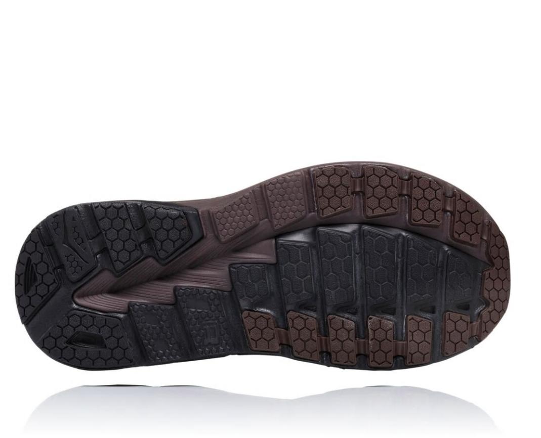 Men Road Running | HOKA ONE ONE Gaviota Leather Demitasse / Black