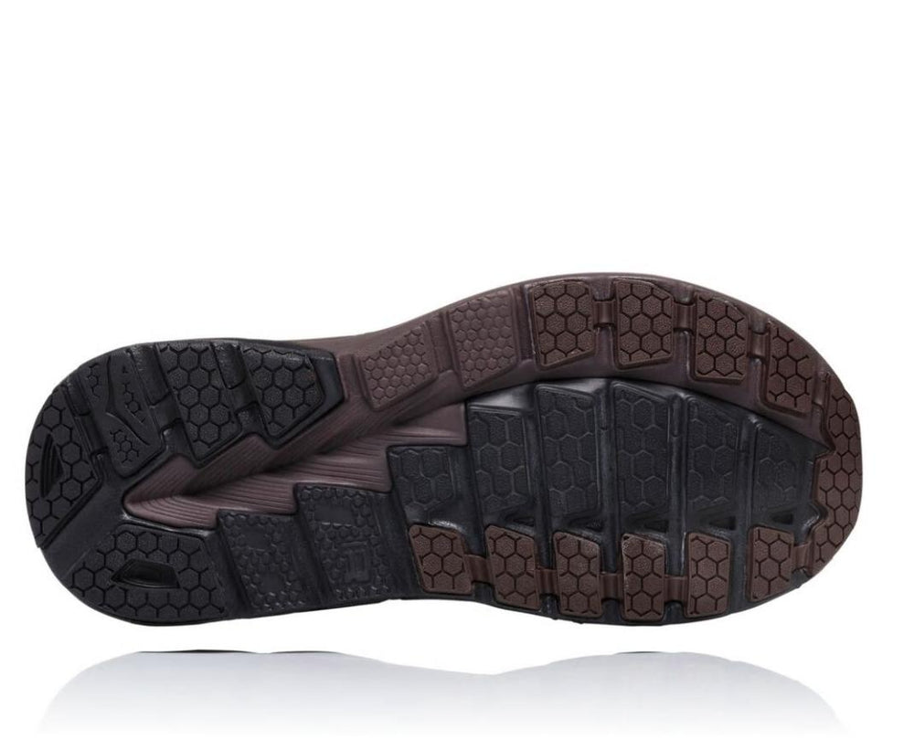 Men Road Running | HOKA ONE ONE Gaviota Leather Demitasse / Black