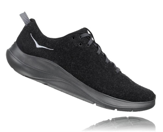 Men Road Running | HOKA ONE ONE Hupana Flow Wool Black / Dark Shadow