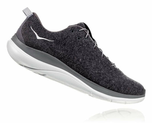 Men Road Running | HOKA ONE ONE Hupana Flow Wool Dark Shadow / Charcoal Gray