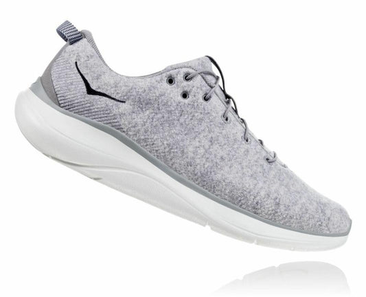 Men Road Running | HOKA ONE ONE Hupana Flow Wool Lunar Rock / Drizzle