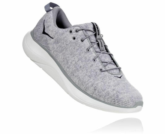 Men Road Running | HOKA ONE ONE Hupana Flow Wool Lunar Rock / Drizzle