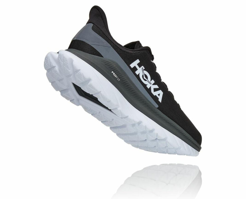 Men Road Running | HOKA ONE ONE Mach 4 Black / Dark Shadow