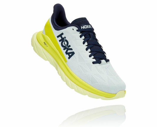 Men Road Running | HOKA ONE ONE Mach 4 Blue Flower / Citrus