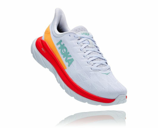 Men Road Running | HOKA ONE ONE Mach 4 White / Fiesta
