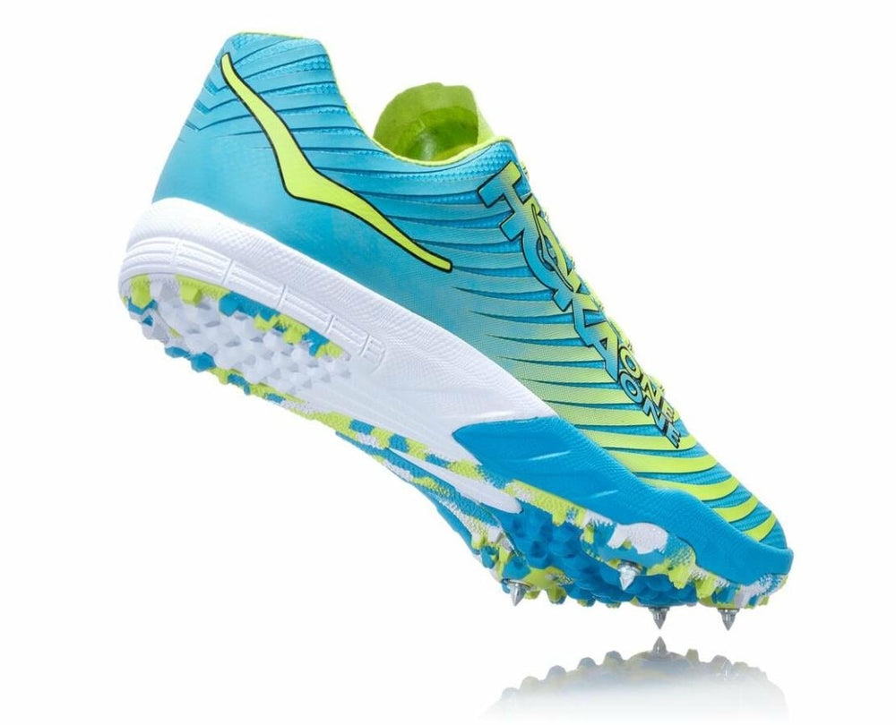 Men Spikes | HOKA ONE ONE EVO XC Spike Cyan / Citrus