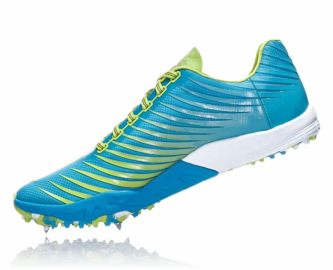 Men Spikes | HOKA ONE ONE EVO XC Spike Cyan / Citrus