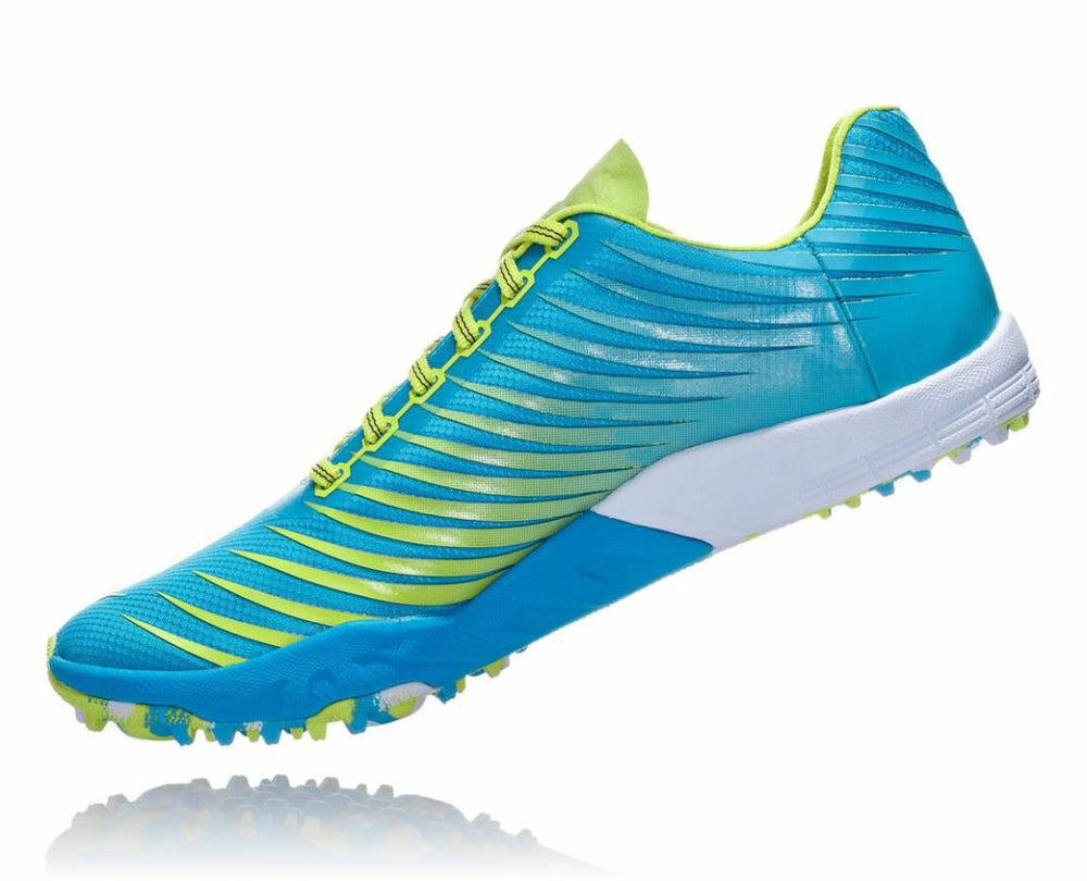 Men Spikes | HOKA ONE ONE EVO XC Spikeless Cyan / Citrus