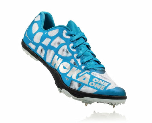 Men Spikes | HOKA ONE ONE Rocket LD White / Cyan