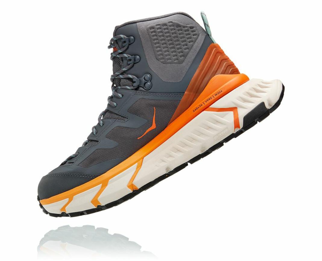 Men Stability Shoes | HOKA ONE ONE TenNine Hike GORE-TEX Castlerock / Persimmon Orange