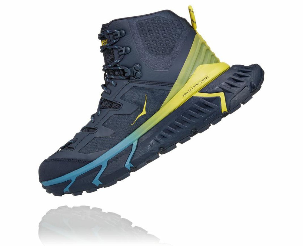 Men Stability Shoes | HOKA ONE ONE TenNine Hike GORE-TEX Ombre Blue / Green Sheen