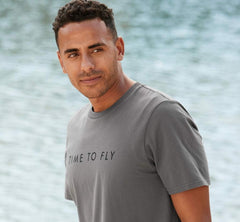 Men Tops | HOKA ONE ONE Brand Tee Charcoal