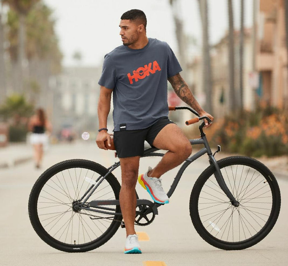 Men Tops | HOKA ONE ONE Brand Tee Ombre Blue