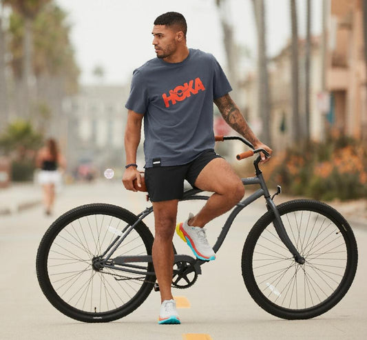 Men Tops | HOKA ONE ONE Brand Tee Ombre Blue