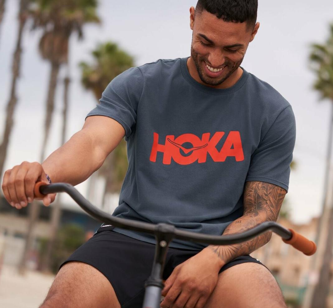 Men Tops | HOKA ONE ONE Brand Tee Ombre Blue