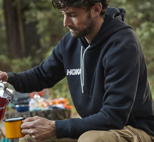 Men Tops | HOKA ONE ONE Hoodie Black