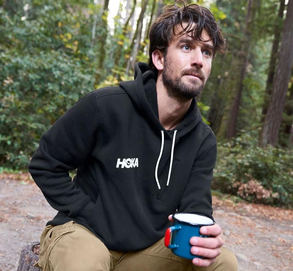 Men Tops | HOKA ONE ONE Hoodie Black