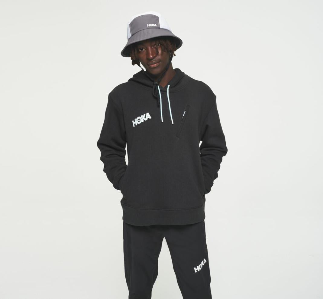 Men Tops | HOKA ONE ONE Hoodie Black