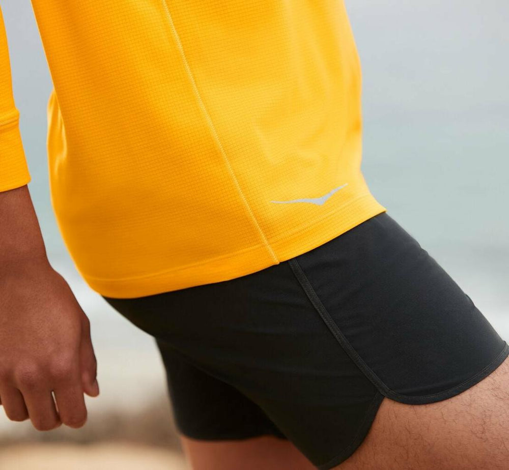 Men Tops | HOKA ONE ONE Performance 3/4 Sleeve Saffron