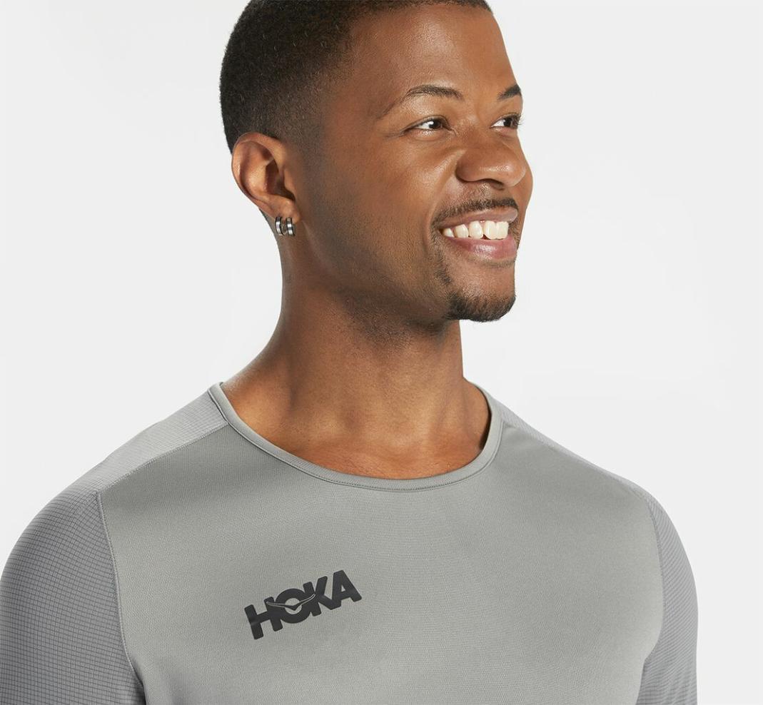 Men Tops | HOKA ONE ONE Performance Long Sleeve Wild Dove