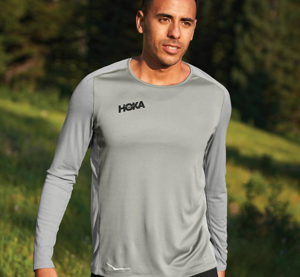Men Tops | HOKA ONE ONE Performance Long Sleeve Wild Dove