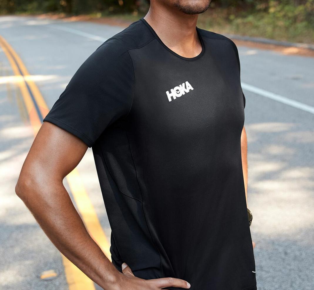 Men Tops | HOKA ONE ONE Performance Short Sleeve Black