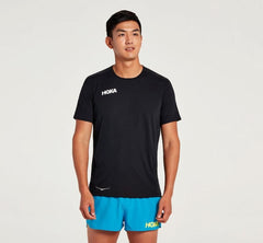 Men Tops | HOKA ONE ONE Performance Short Sleeve Black