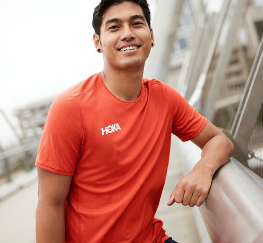 Men Tops | HOKA ONE ONE Performance Short Sleeve Fiesta