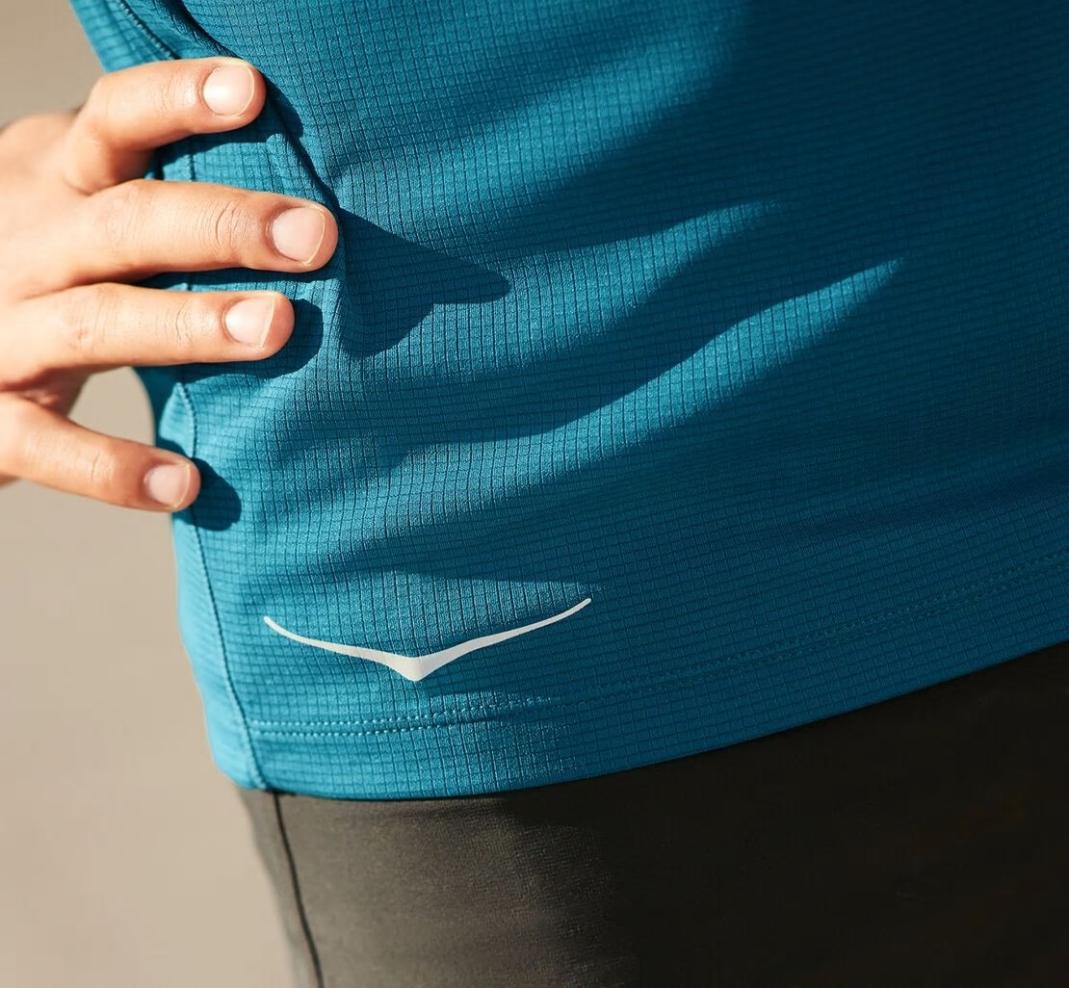 Men Tops | HOKA ONE ONE Performance Short Sleeve Moroccan Blue