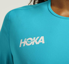 Men Tops | HOKA ONE ONE Performance Short Sleeve Scuba Blue