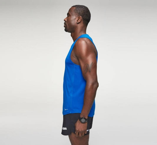 Men Tops | HOKA ONE ONE Performance Tank Imperial Blue