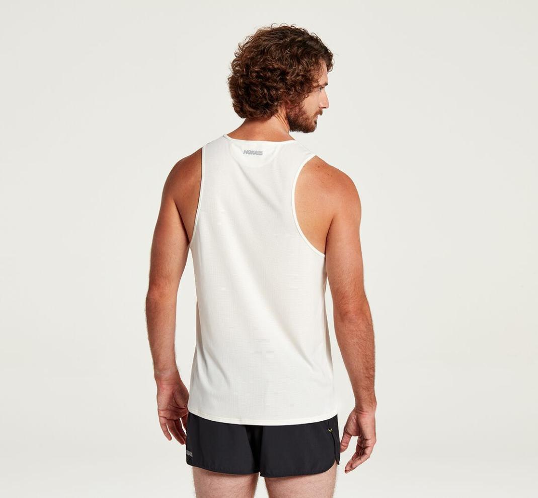 Men Tops | HOKA ONE ONE Singlet White