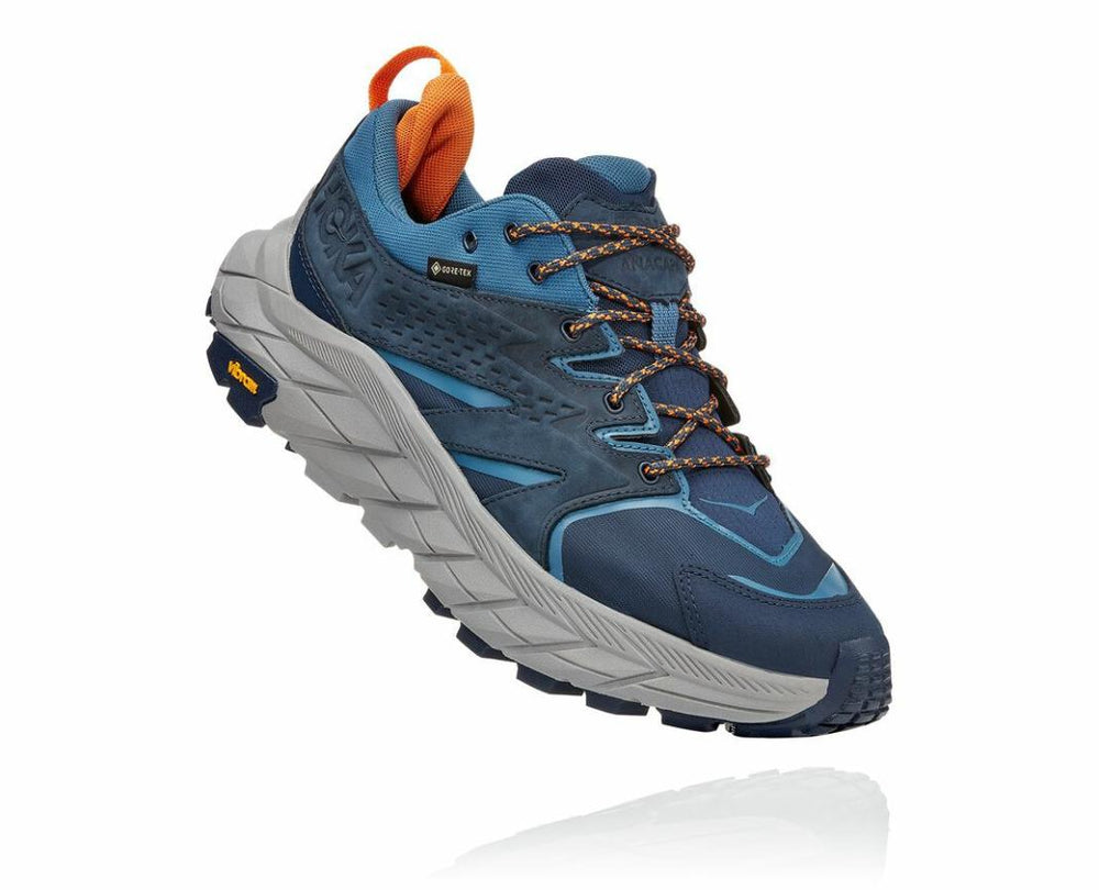 Men Trail Running | HOKA ONE ONE Anacapa Low GORE-TEX Outer Space / Real Teal