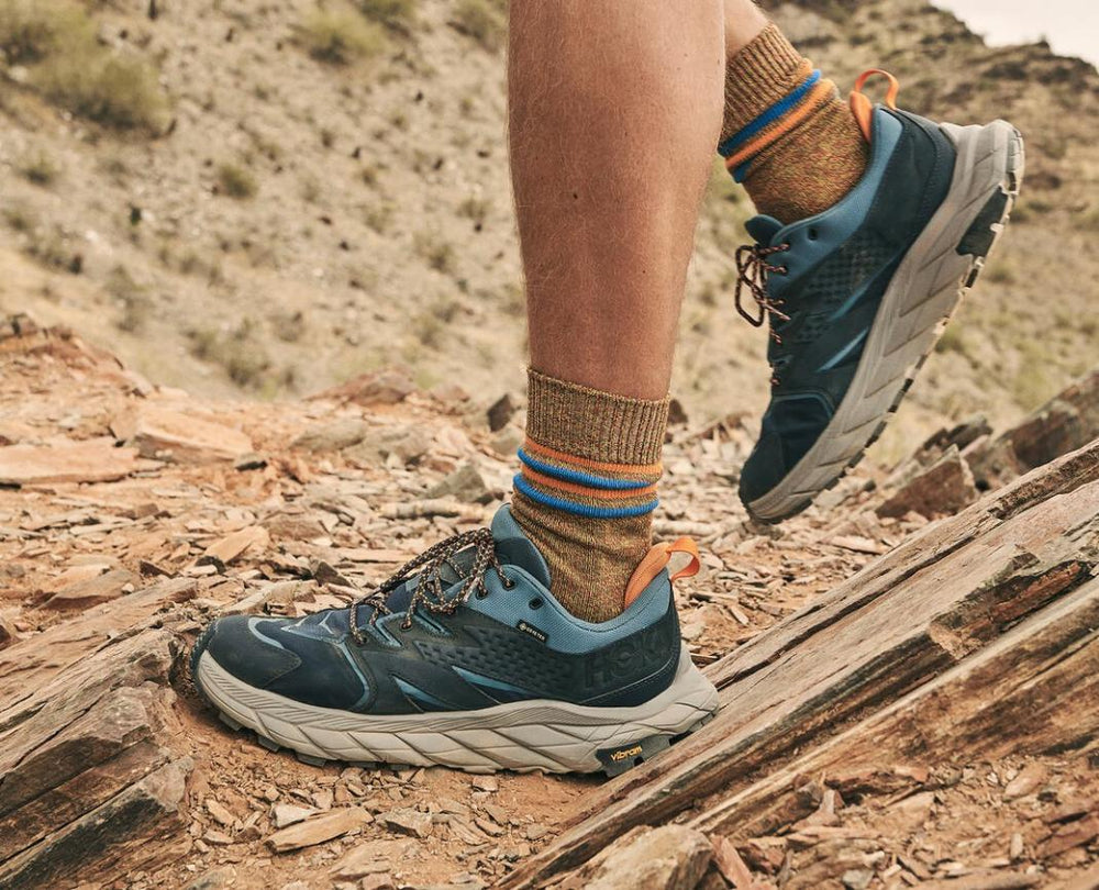 Men Trail Running | HOKA ONE ONE Anacapa Low GORE-TEX Outer Space / Real Teal