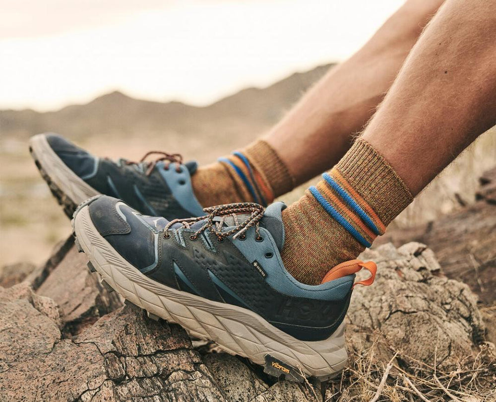 Men Trail Running | HOKA ONE ONE Anacapa Low GORE-TEX Outer Space / Real Teal