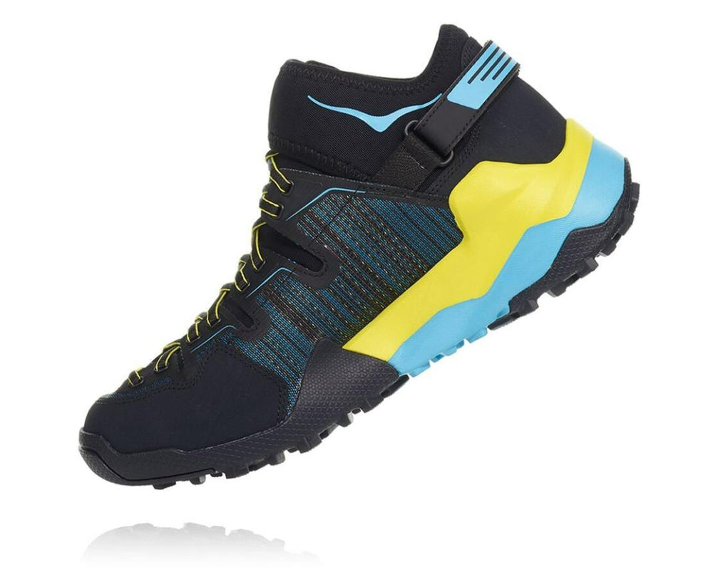 Men Trail Running | HOKA ONE ONE Arkali Black / Cyan / Citrus