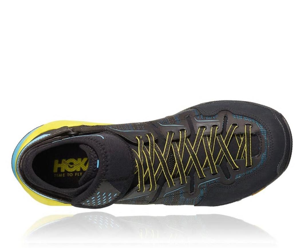 Men Trail Running | HOKA ONE ONE Arkali Black / Cyan / Citrus