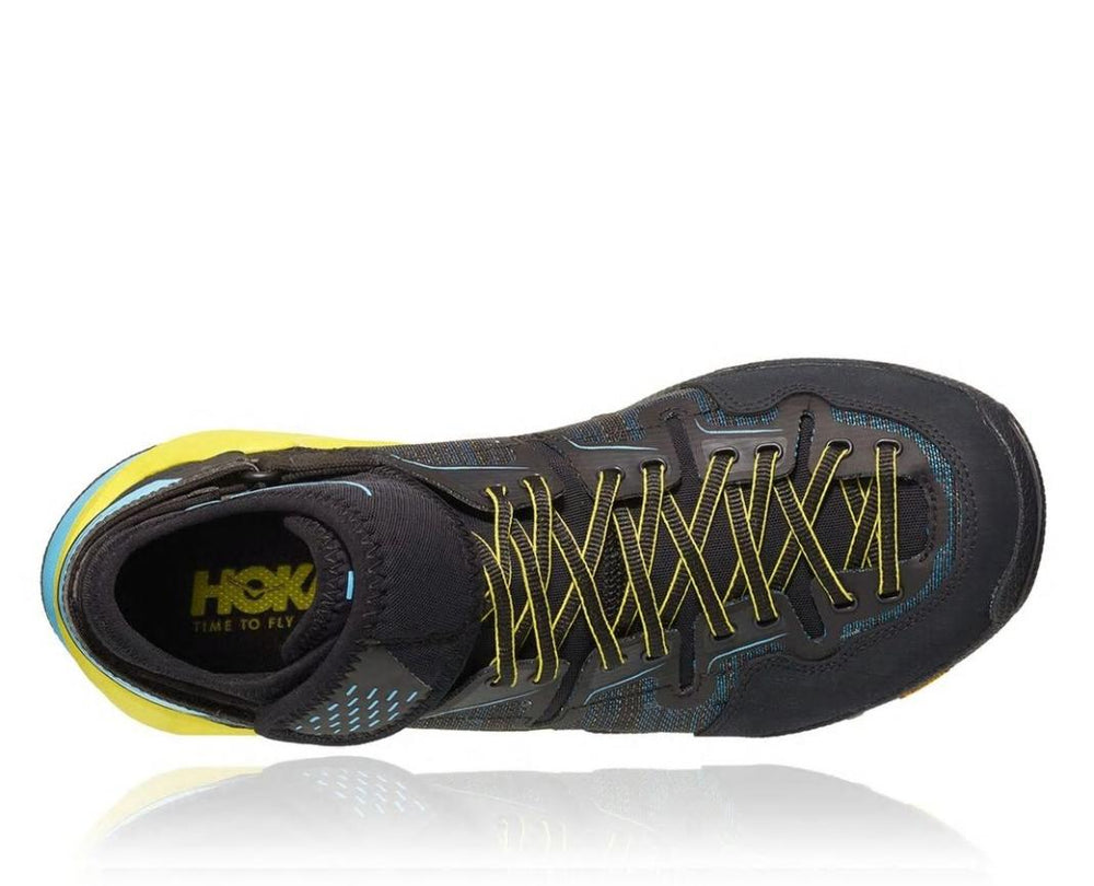 Men Trail Running | HOKA ONE ONE Arkali Black / Cyan / Citrus