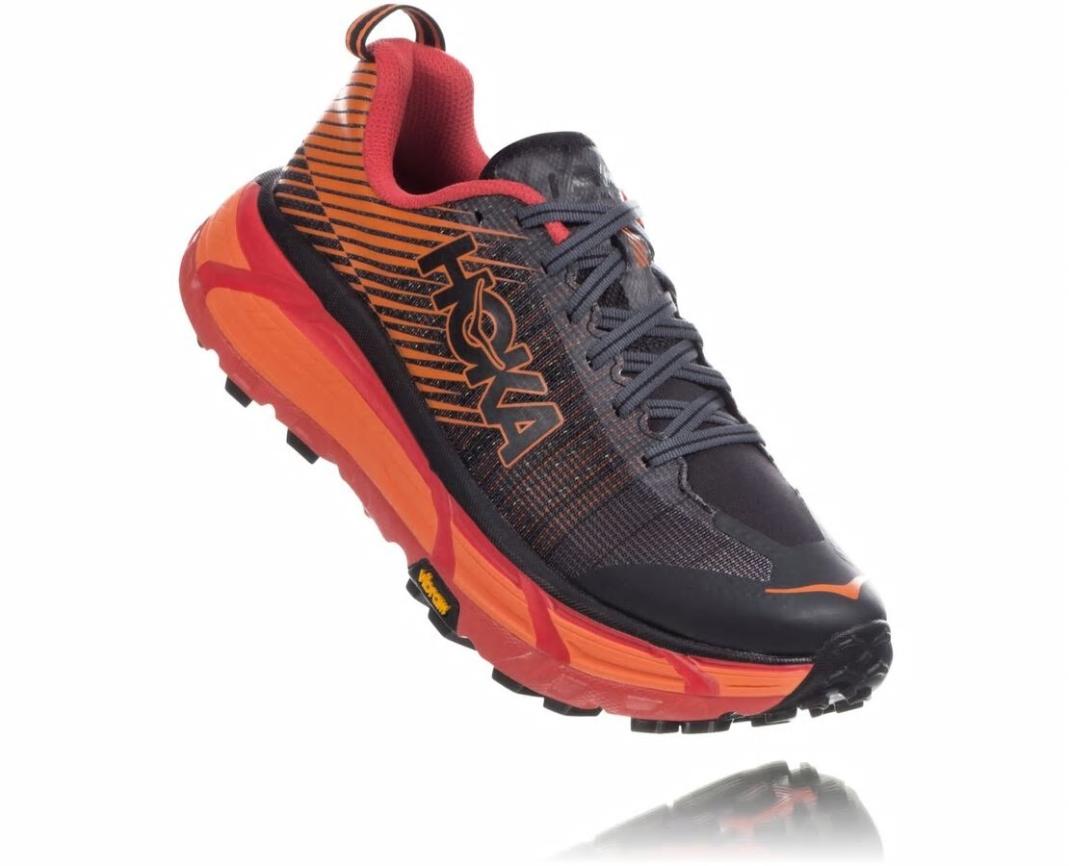 Men Trail Running | HOKA ONE ONE EVO Mafate 2 Black / Poppy Red