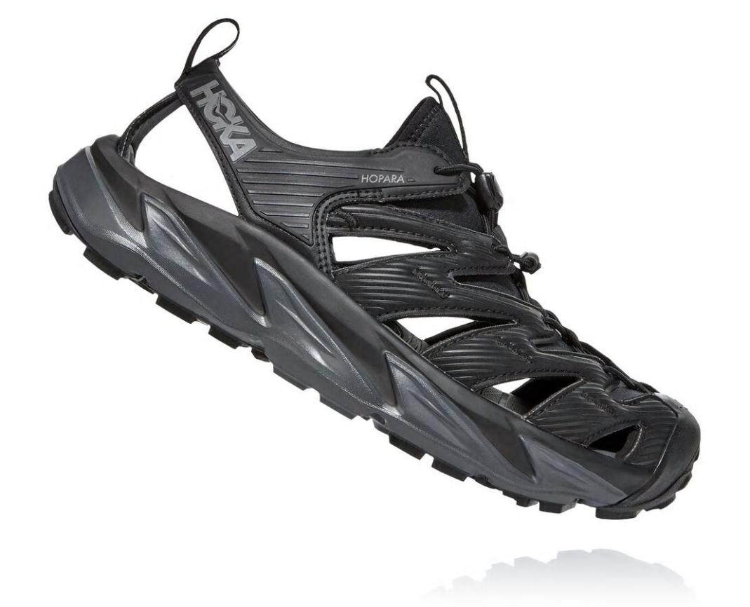 Men Trail Running | HOKA ONE ONE Hopara Black / Dark Shadow