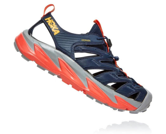 Men Trail Running | HOKA ONE ONE Hopara Black Iris / Mandarin Red