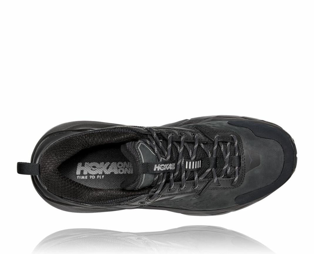 Men Trail Running | HOKA ONE ONE Kaha Low GORE-TEX Black / Charcoal Gray