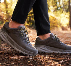 Men Trail Running | HOKA ONE ONE Kaha Low GORE-TEX Charcoal Gray / Green Sheen