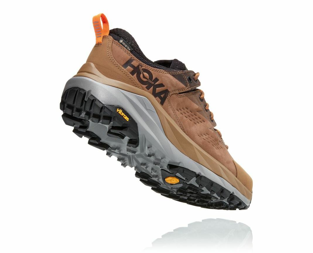 Men Trail Running | HOKA ONE ONE Kaha Low GORE-TEX Otter / Persimmon Orange