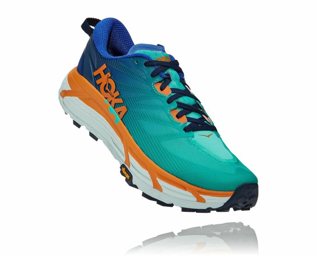 Men Trail Running | HOKA ONE ONE Mafate Speed 3 Dazzling Blue / Desert Sun