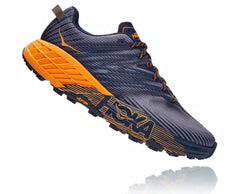 Men Trail Running | HOKA ONE ONE Speedgoat 4 Black Iris / Bright Marigold