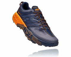Men Trail Running | HOKA ONE ONE Speedgoat 4 Black Iris / Bright Marigold