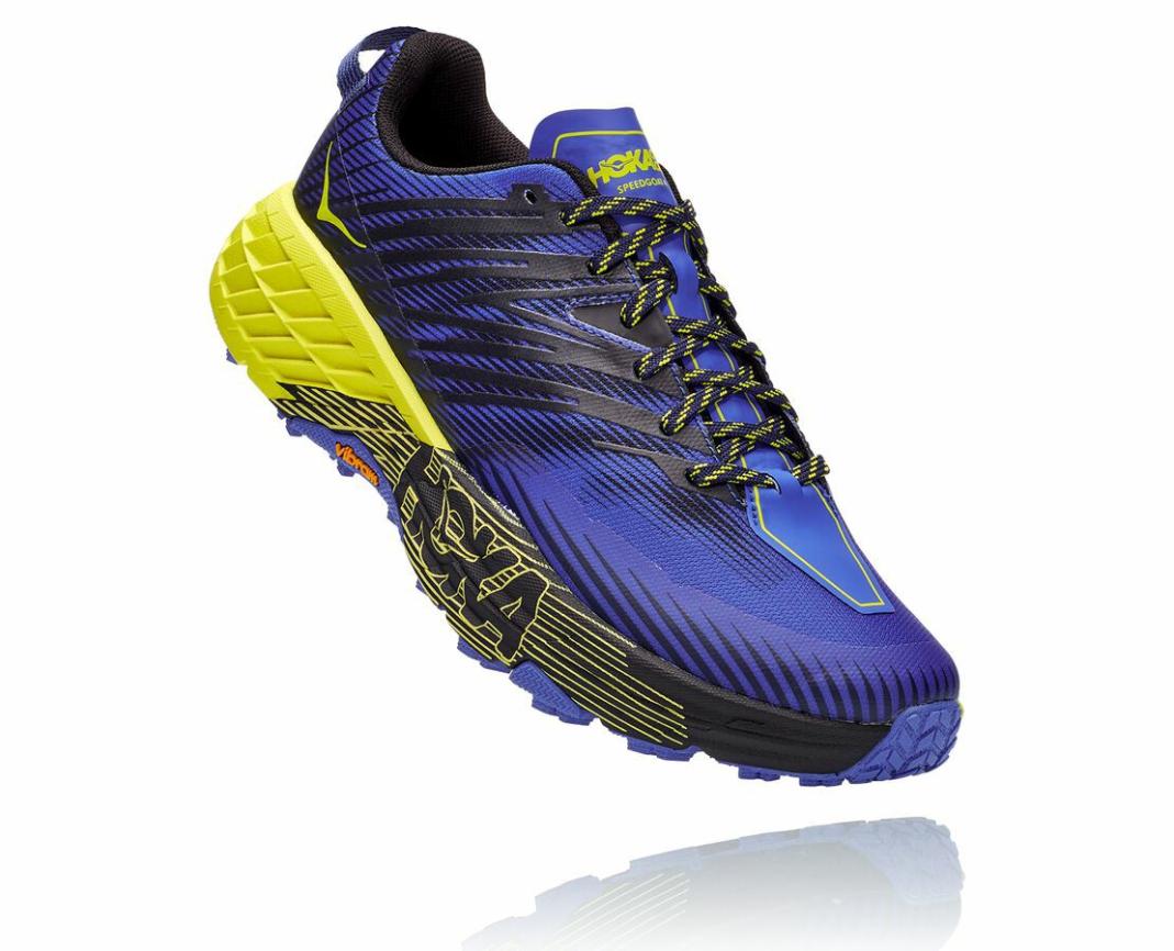 Men Trail Running | HOKA ONE ONE Speedgoat 4 Black Iris / Evening Primrose